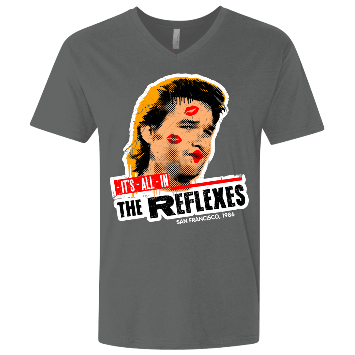 T-Shirts Heavy Metal / X-Small Reflexes Men's Premium V-Neck