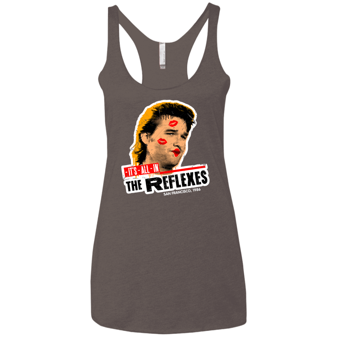 T-Shirts Macchiato / X-Small Reflexes Women's Triblend Racerback Tank
