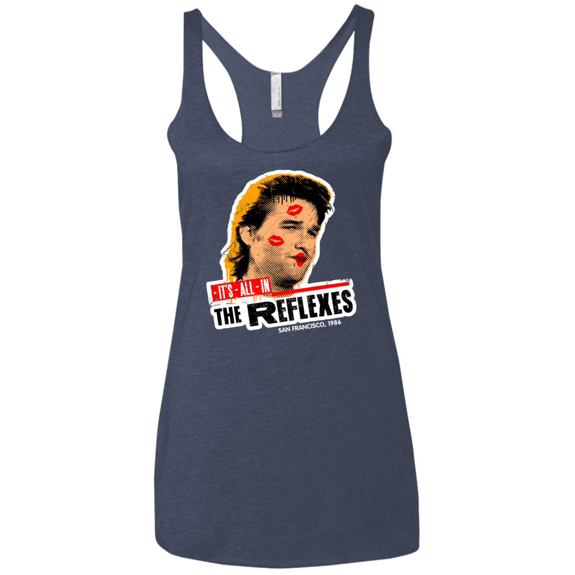T-Shirts Vintage Navy / X-Small Reflexes Women's Triblend Racerback Tank