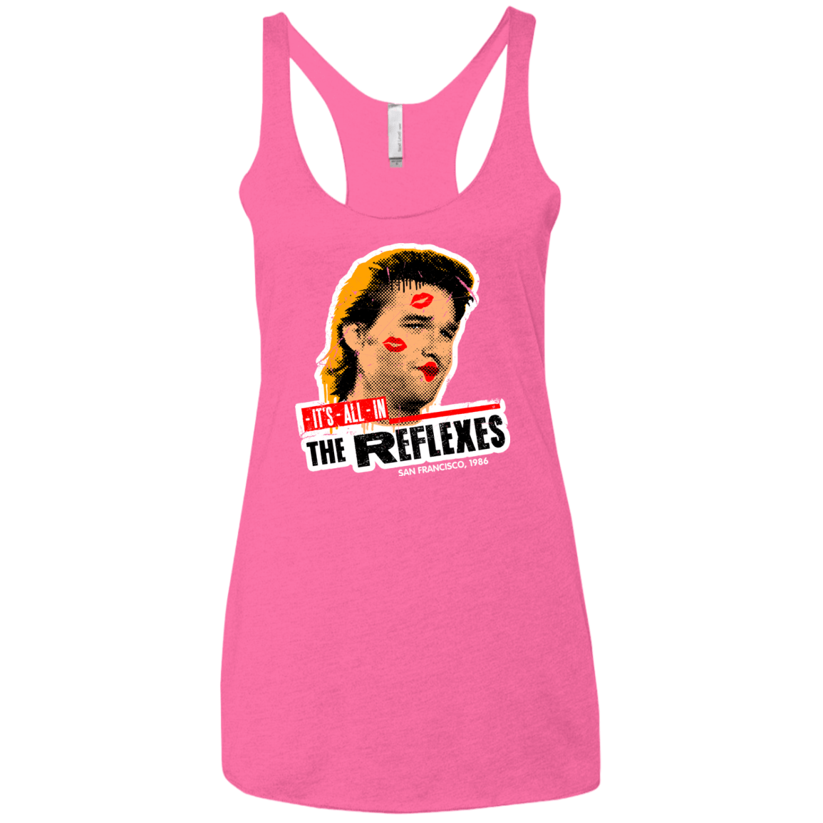 T-Shirts Vintage Pink / X-Small Reflexes Women's Triblend Racerback Tank