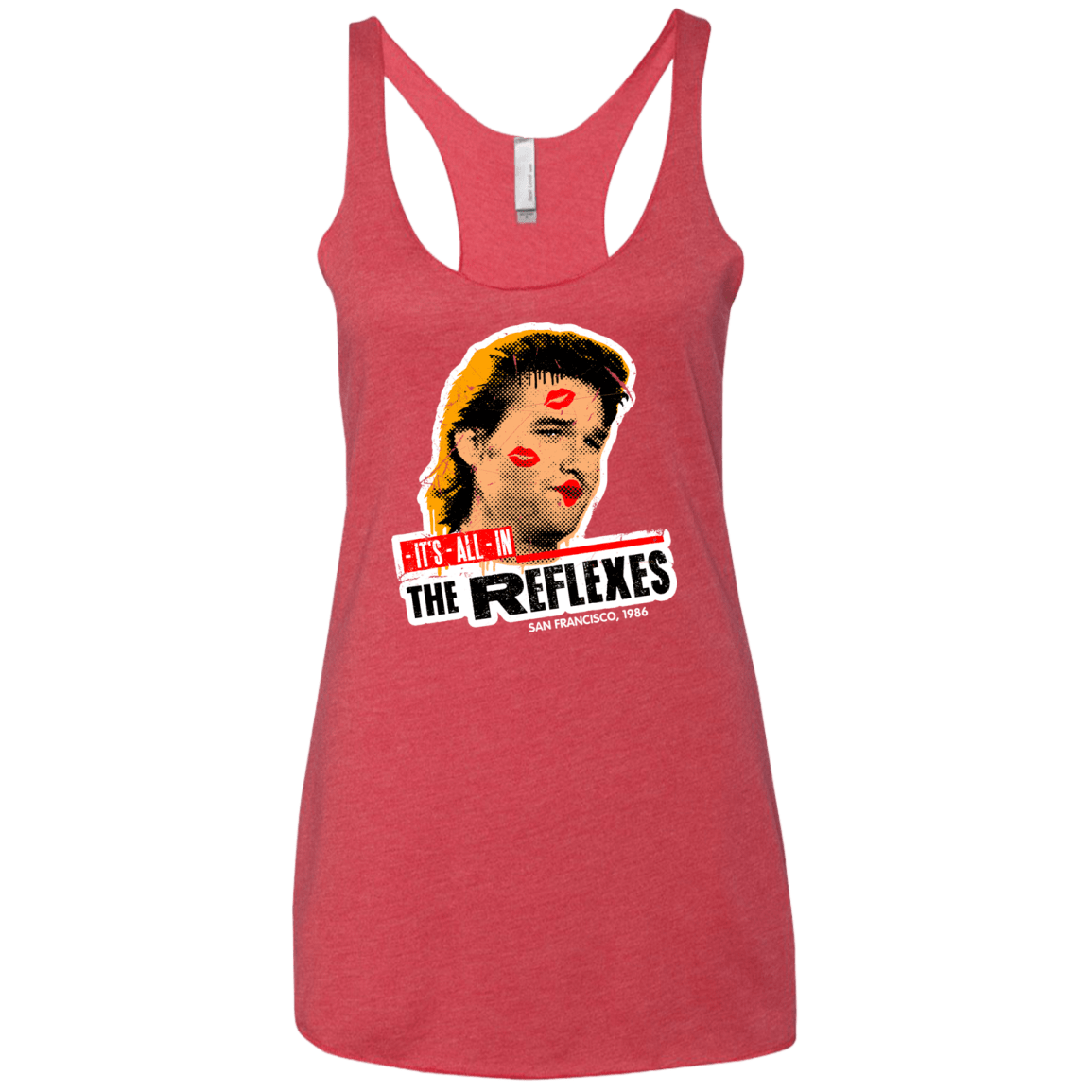 T-Shirts Vintage Red / X-Small Reflexes Women's Triblend Racerback Tank