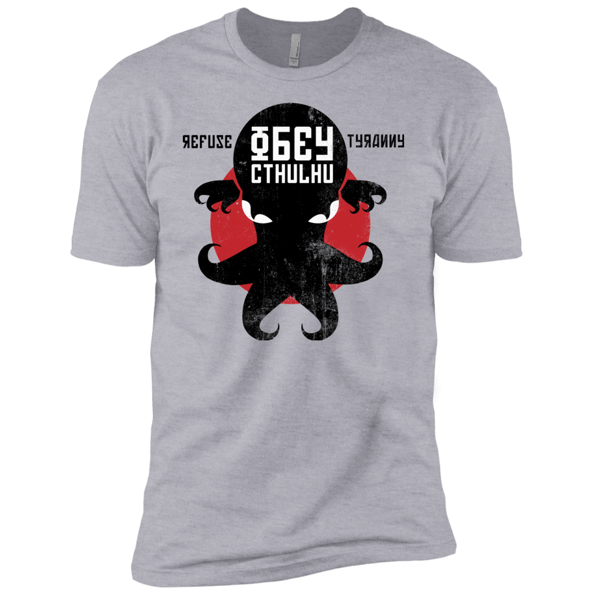 T-Shirts Heather Grey / YXS Refuse Tyranny, Obey Cthulhu Boys Premium T-Shirt