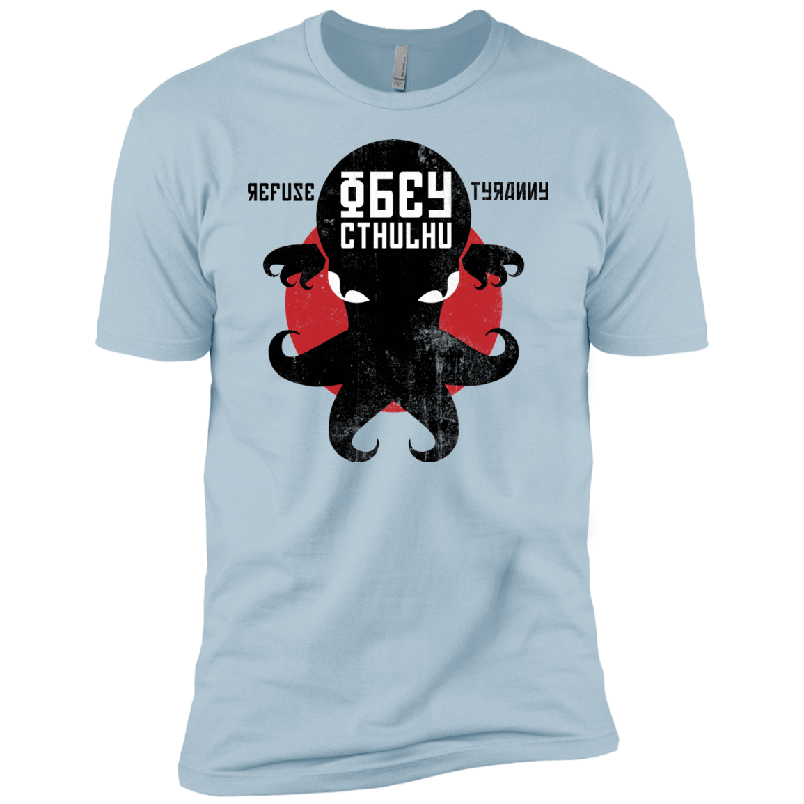 T-Shirts Light Blue / YXS Refuse Tyranny, Obey Cthulhu Boys Premium T-Shirt