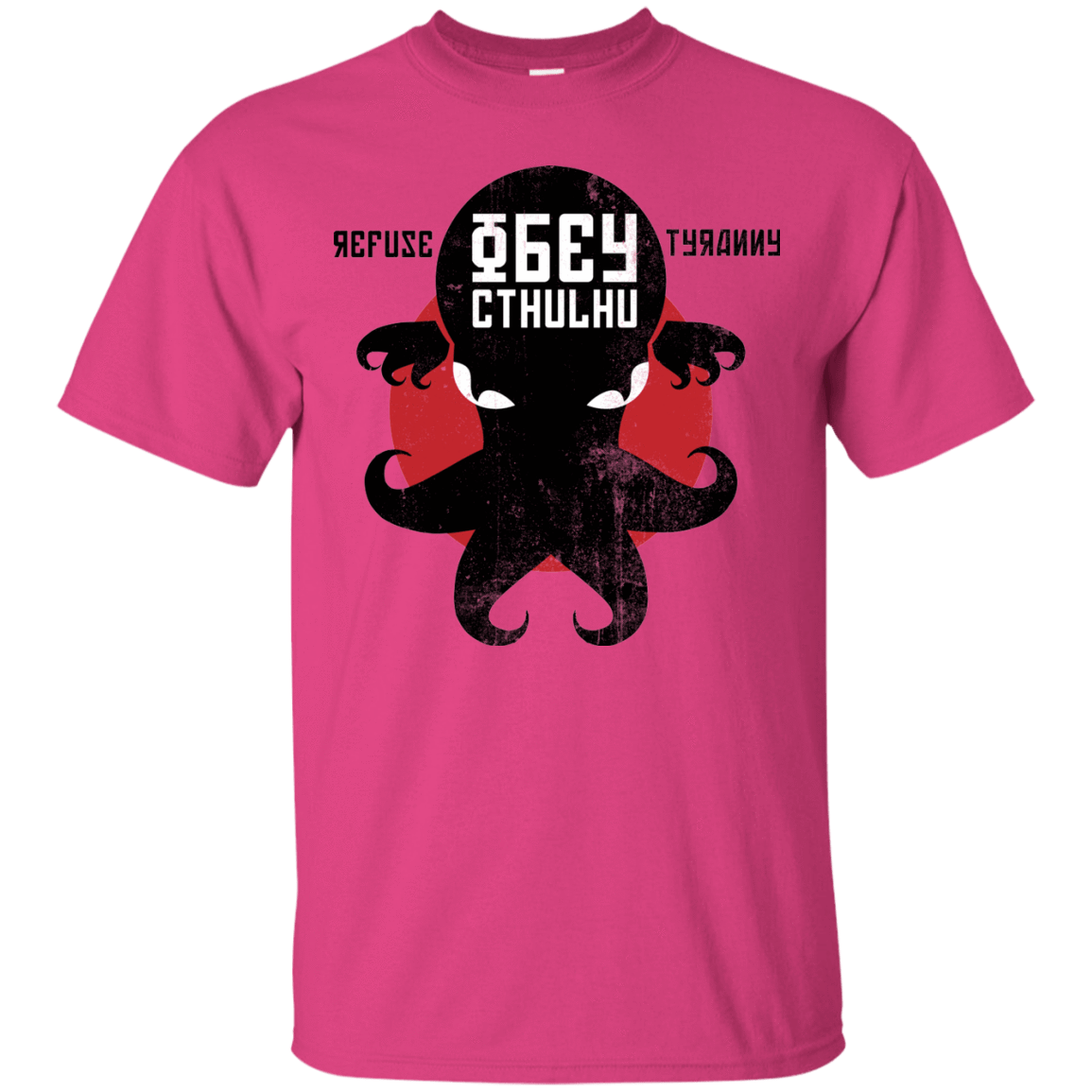T-Shirts Heliconia / Small Refuse Tyranny, Obey Cthulhu T-Shirt