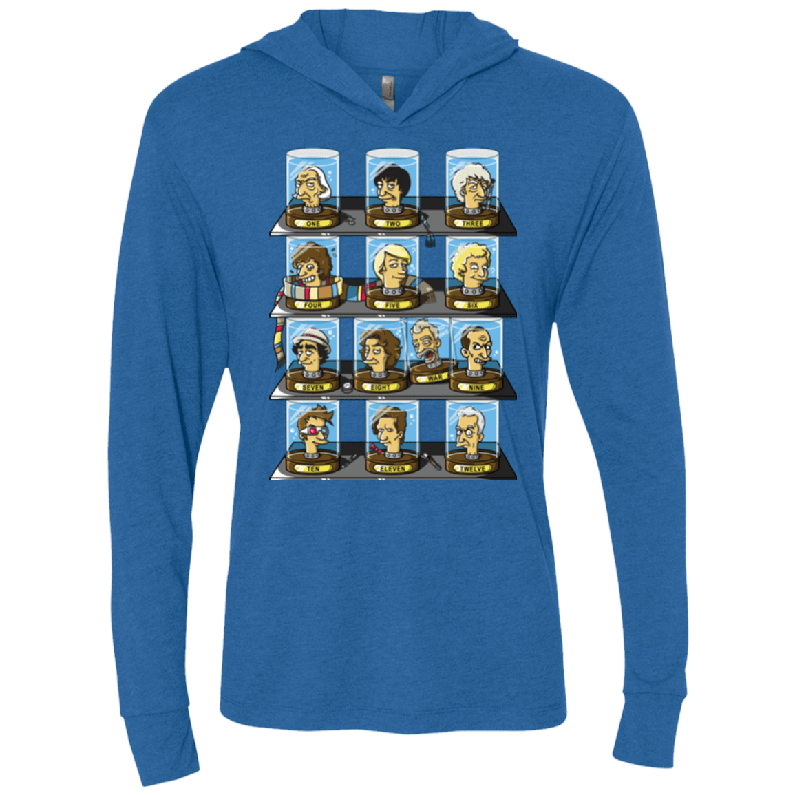 T-Shirts Vintage Royal / X-Small Regen O Rama Triblend Long Sleeve Hoodie Tee