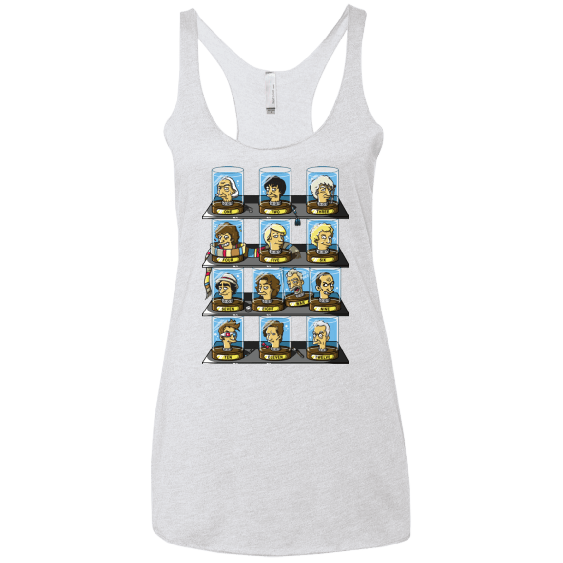 T-Shirts Heather White / X-Small Regen O Rama Women's Triblend Racerback Tank