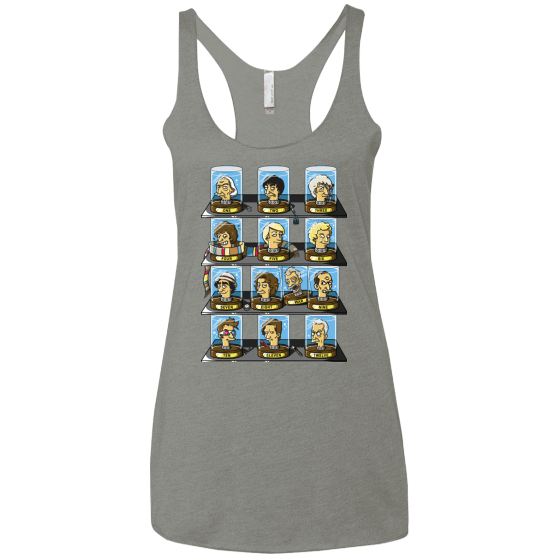 T-Shirts Venetian Grey / X-Small Regen O Rama Women's Triblend Racerback Tank