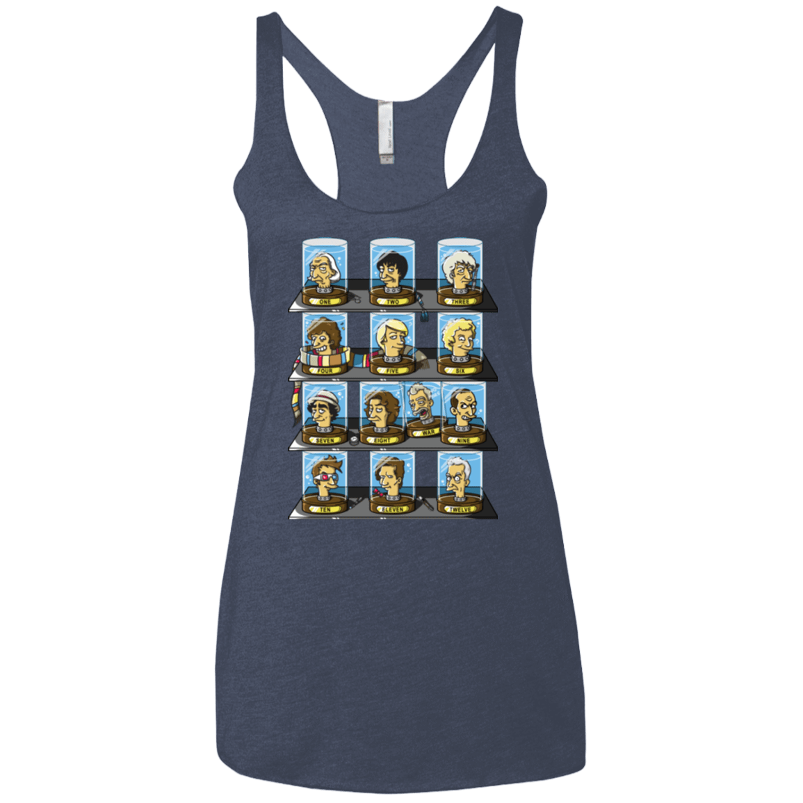 T-Shirts Vintage Navy / X-Small Regen O Rama Women's Triblend Racerback Tank