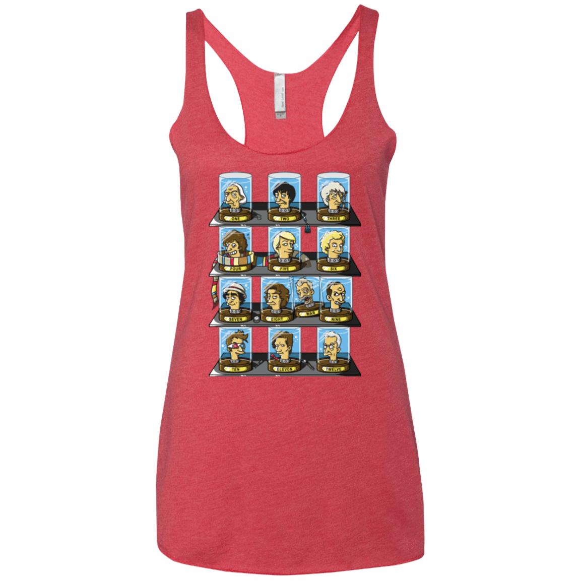 T-Shirts Vintage Red / X-Small Regen O Rama Women's Triblend Racerback Tank