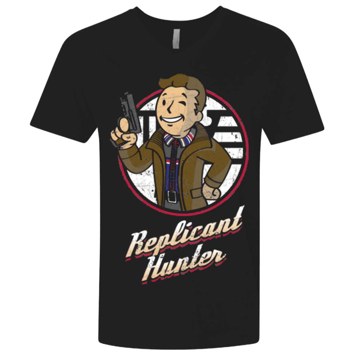 T-Shirts Black / X-Small Replicant Hunter Men's Premium V-Neck