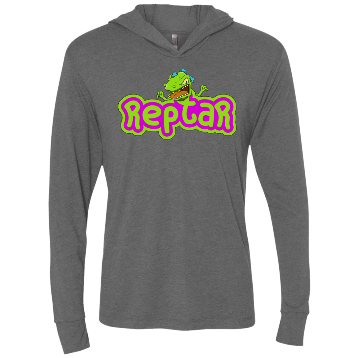 T-Shirts Premium Heather / X-Small Reptar Triblend Long Sleeve Hoodie Tee