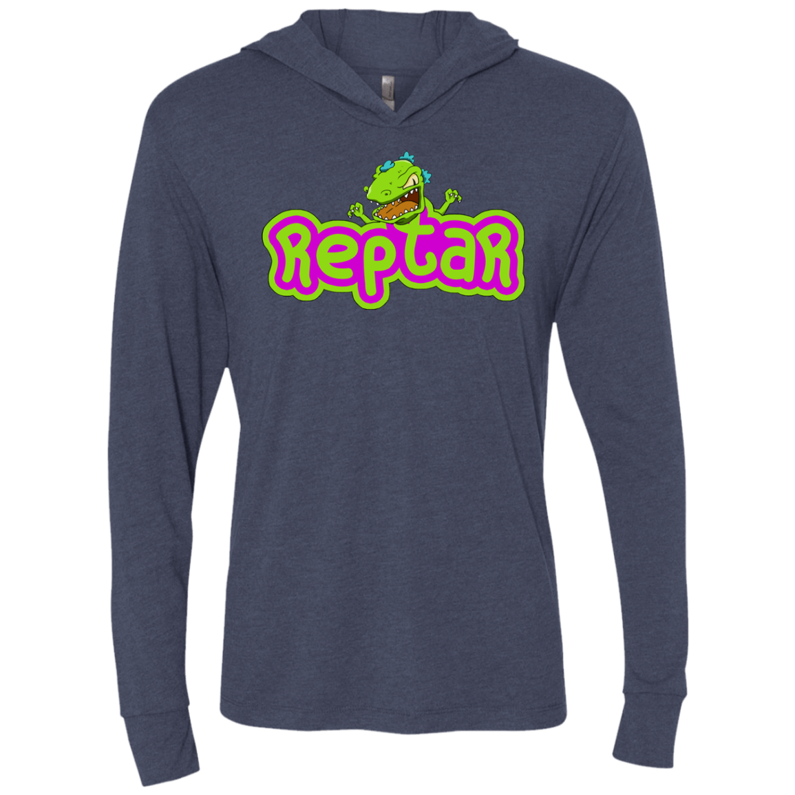 T-Shirts Vintage Navy / X-Small Reptar Triblend Long Sleeve Hoodie Tee
