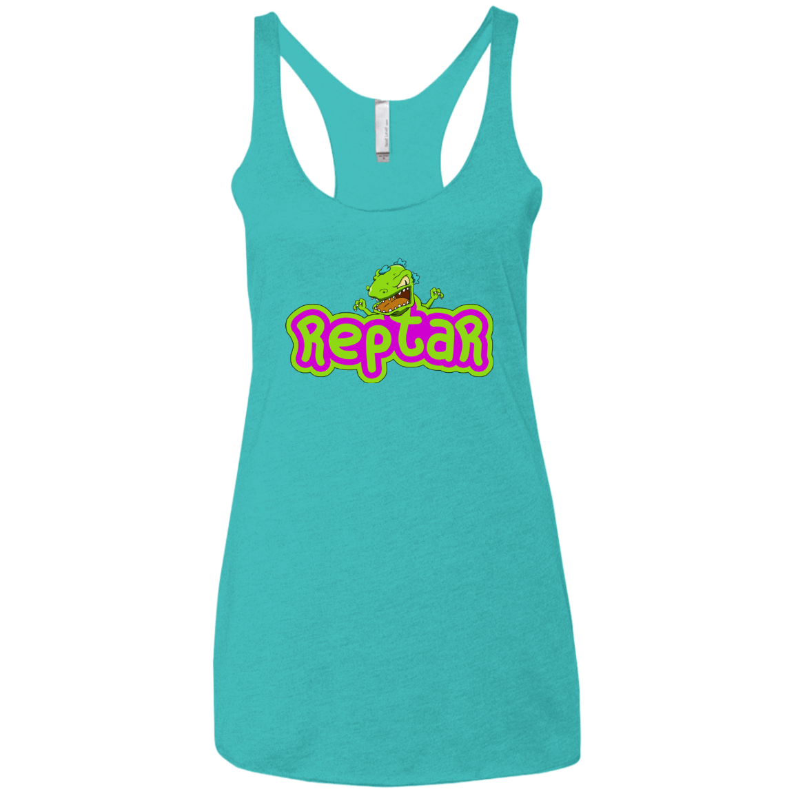 T-Shirts Tahiti Blue / X-Small Reptar Women's Triblend Racerback Tank