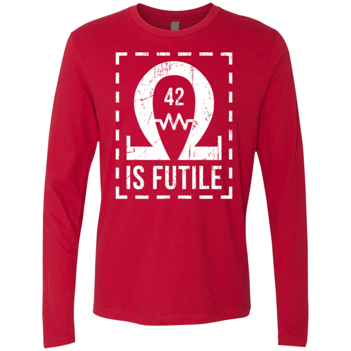 T-Shirts Red / Small Resistance is Futile Men's Premium Long Sleeve