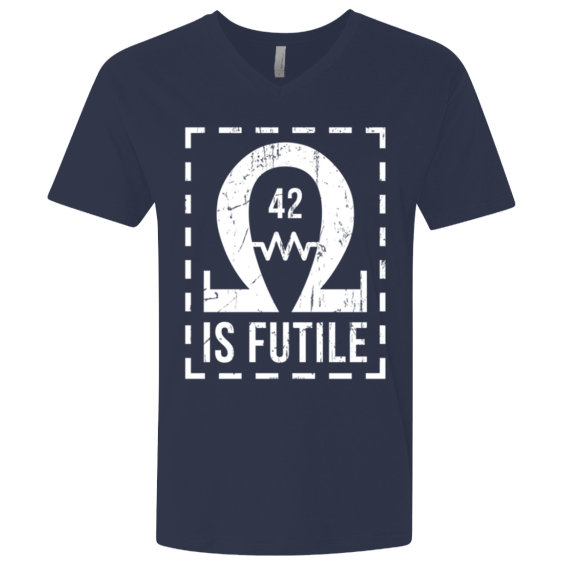 T-Shirts Midnight Navy / X-Small Resistance is Futile Men's Premium V-Neck