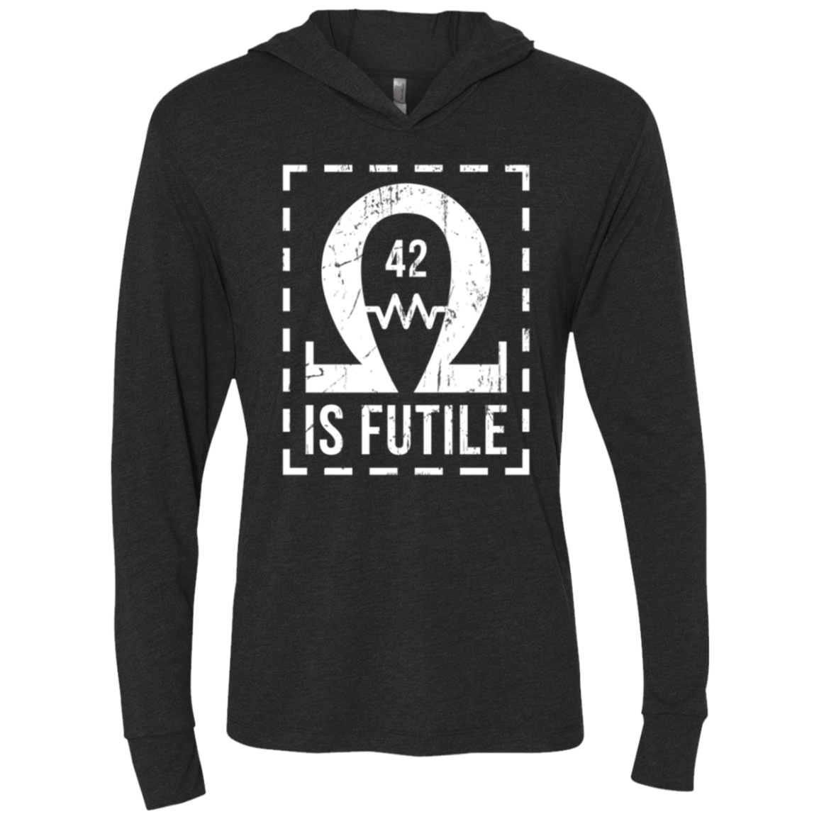 T-Shirts Vintage Black / X-Small Resistance is Futile Triblend Long Sleeve Hoodie Tee
