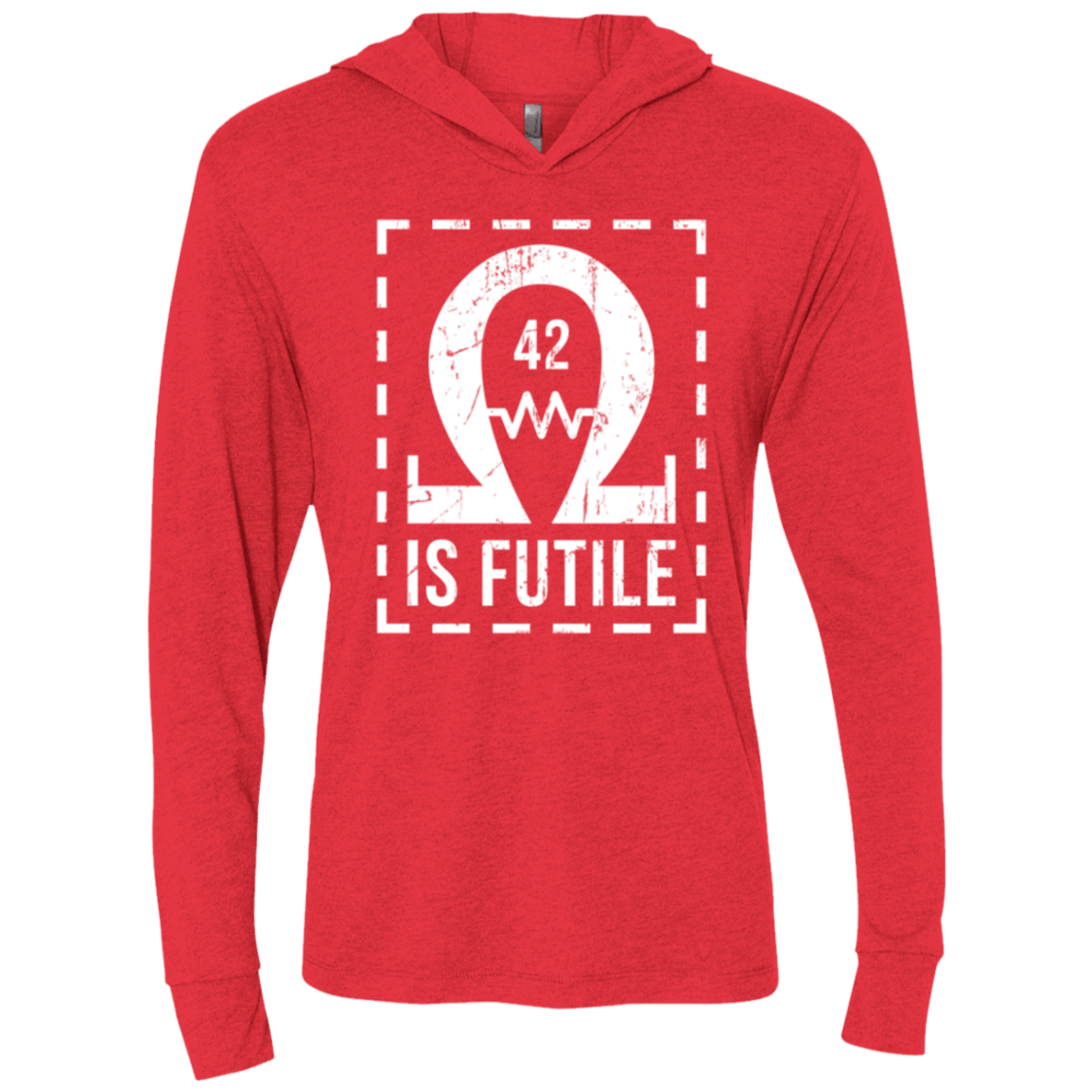 T-Shirts Vintage Red / X-Small Resistance is Futile Triblend Long Sleeve Hoodie Tee