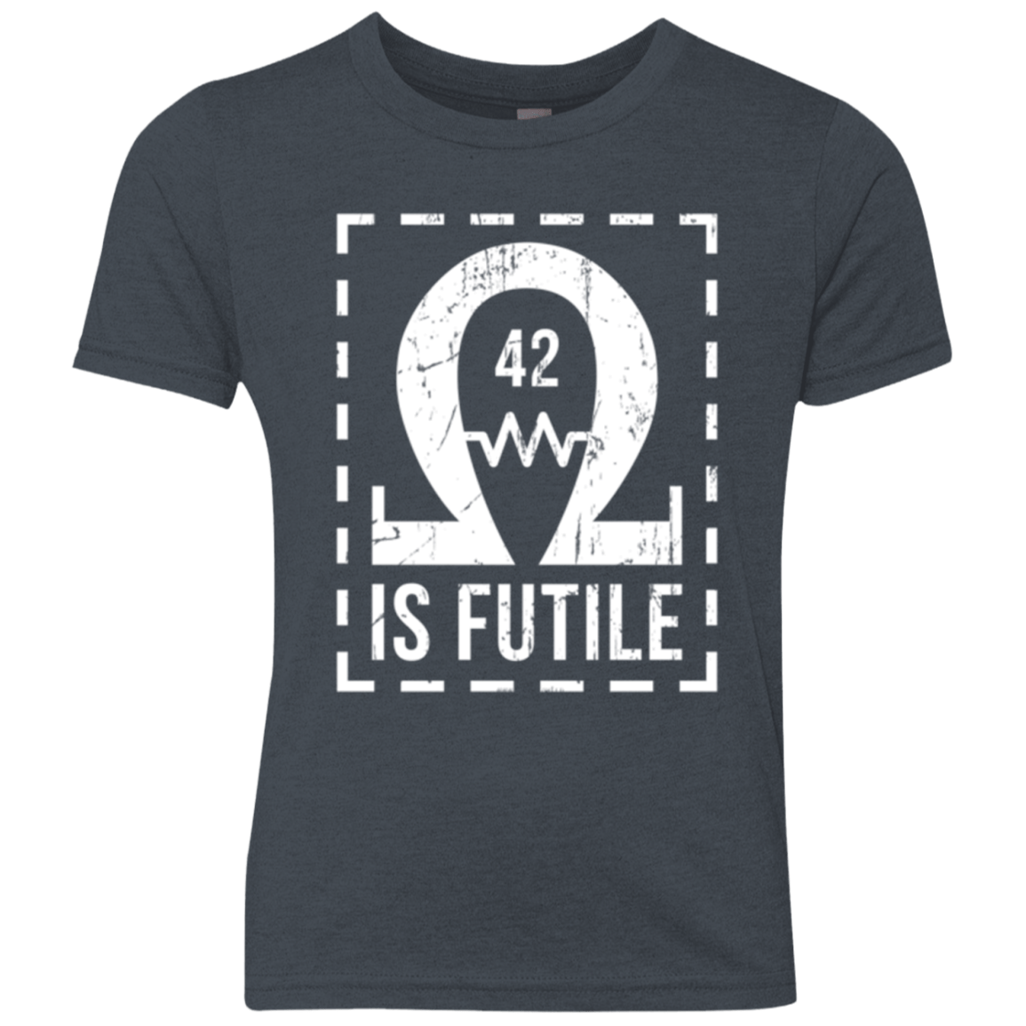 T-Shirts Vintage Navy / YXS Resistance is Futile Youth Triblend T-Shirt