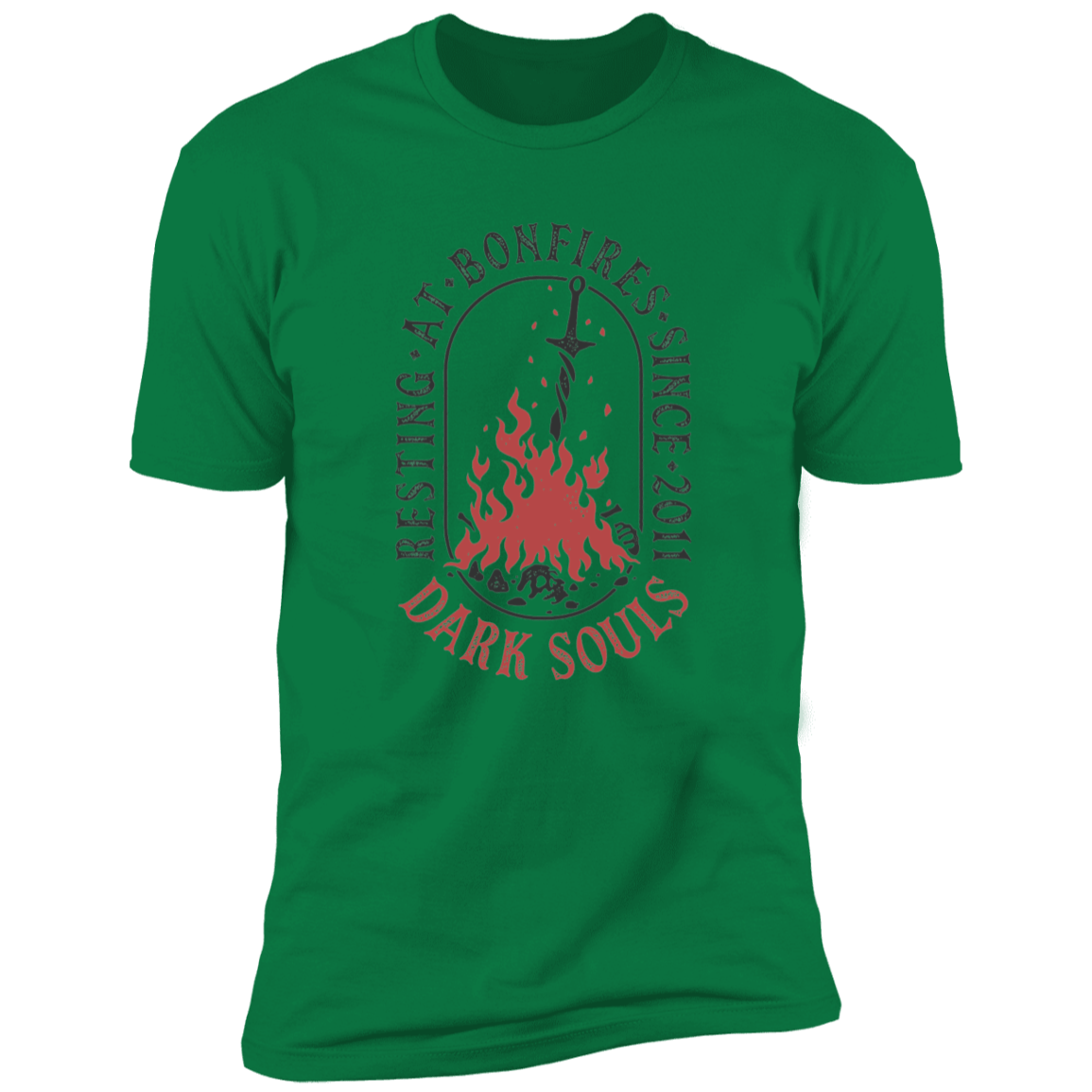 T-Shirts Kelly Green / S Resting at Bonfires Men's Premium T-Shirt