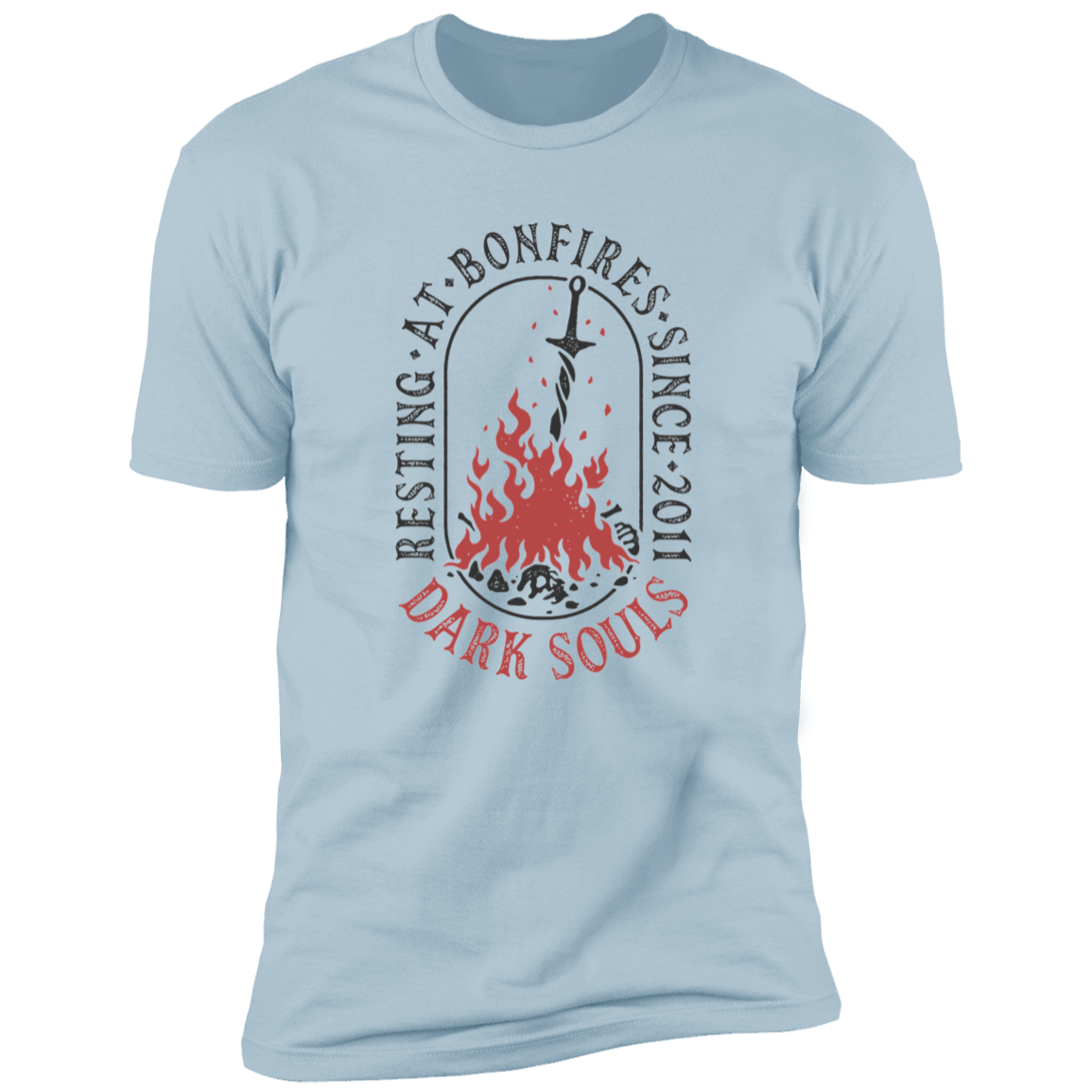 T-Shirts Light Blue / S Resting at Bonfires Men's Premium T-Shirt