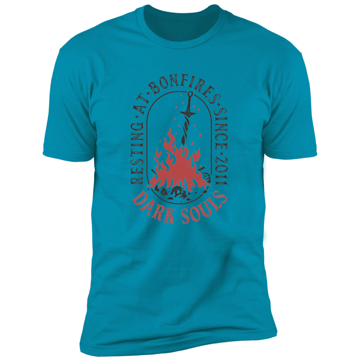 T-Shirts Turquoise / S Resting at Bonfires Men's Premium T-Shirt