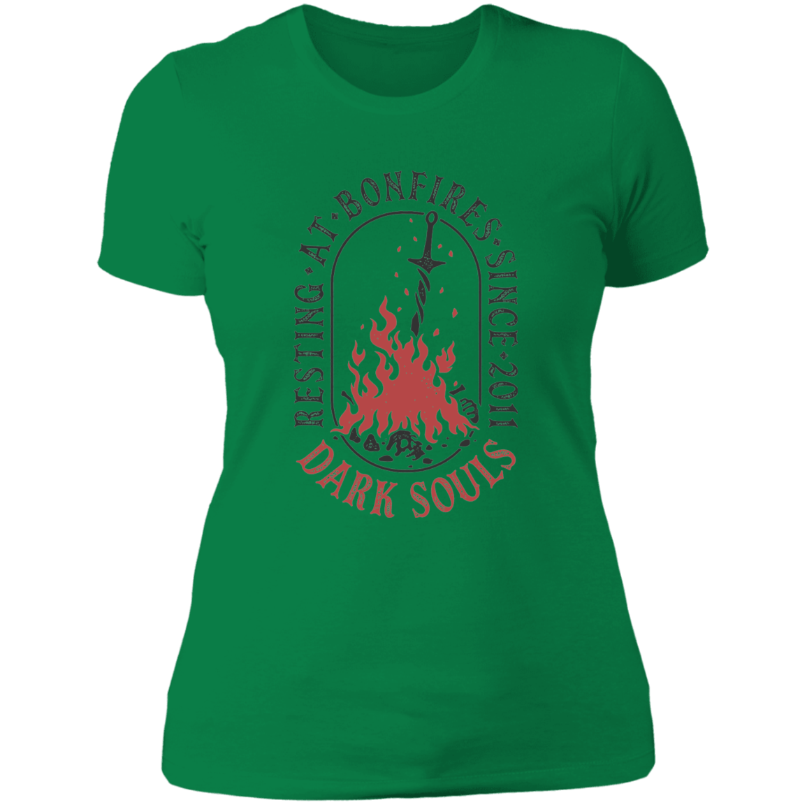 T-Shirts Kelly Green / S Resting at Bonfires Women's Premium T-Shirt