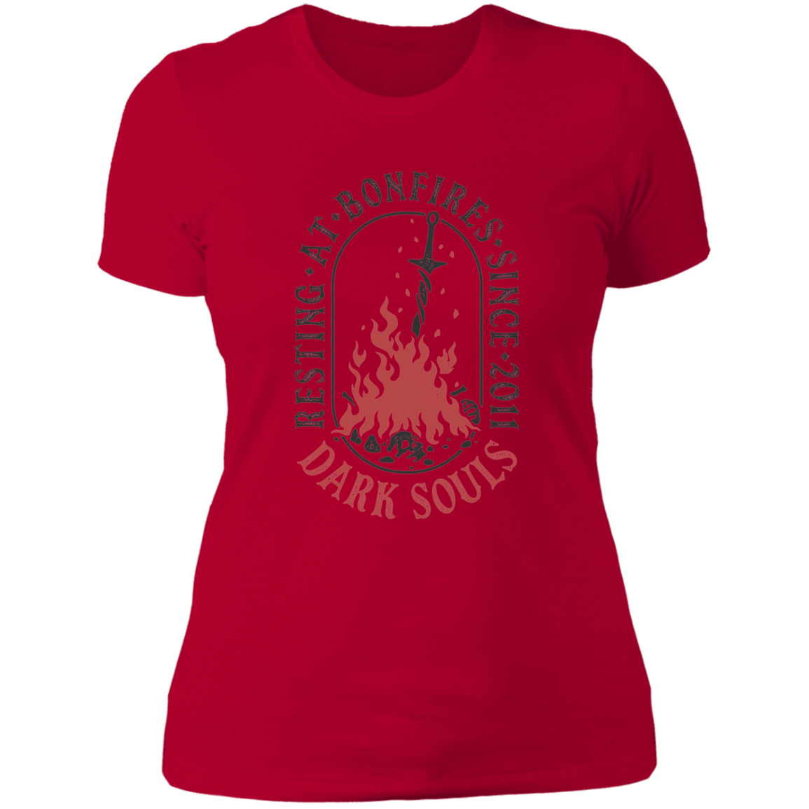 T-Shirts Red / S Resting at Bonfires Women's Premium T-Shirt