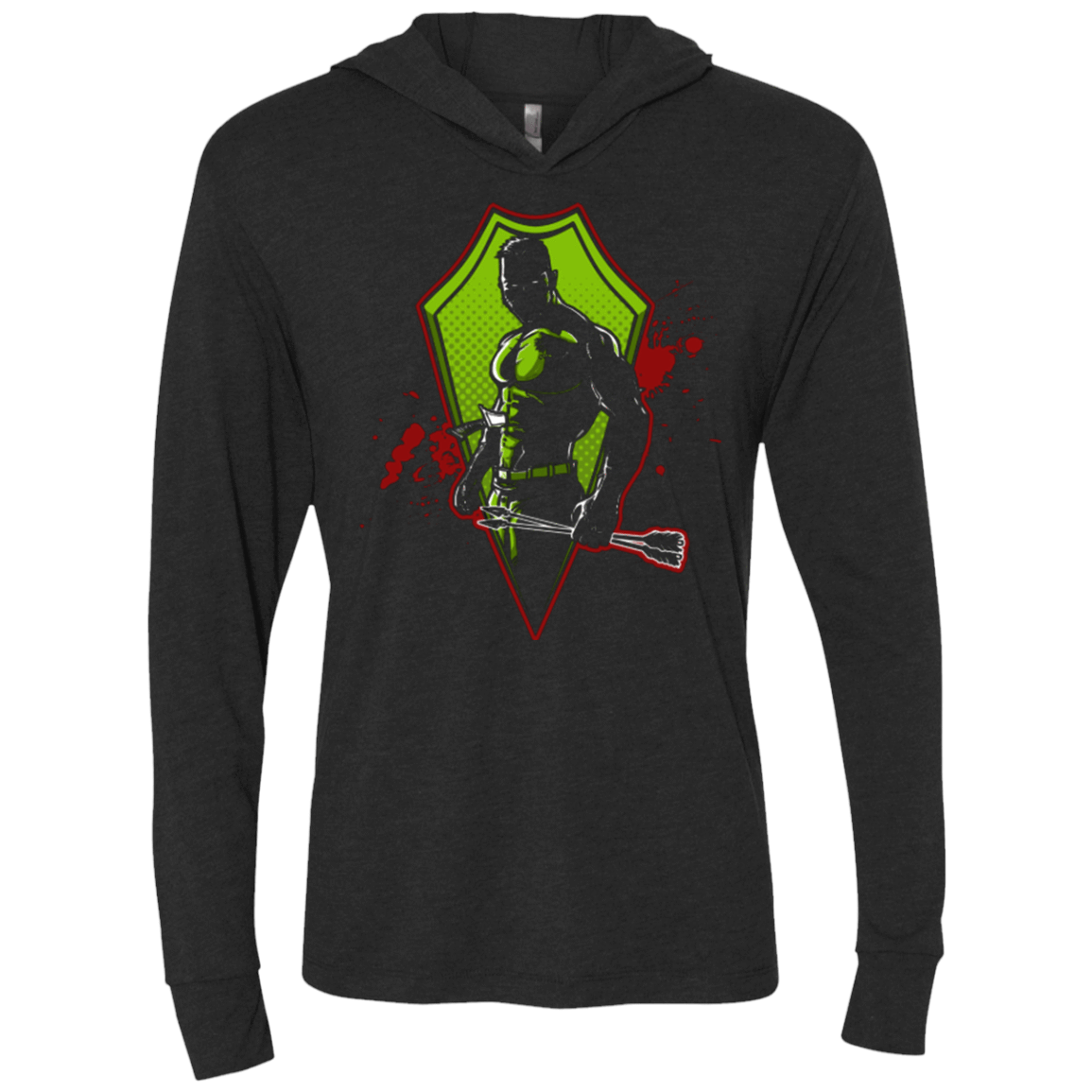 T-Shirts Vintage Black / X-Small Resurrected Triblend Long Sleeve Hoodie Tee