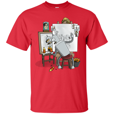 T-Shirts Red / S Retrato de un Robot T-Shirt