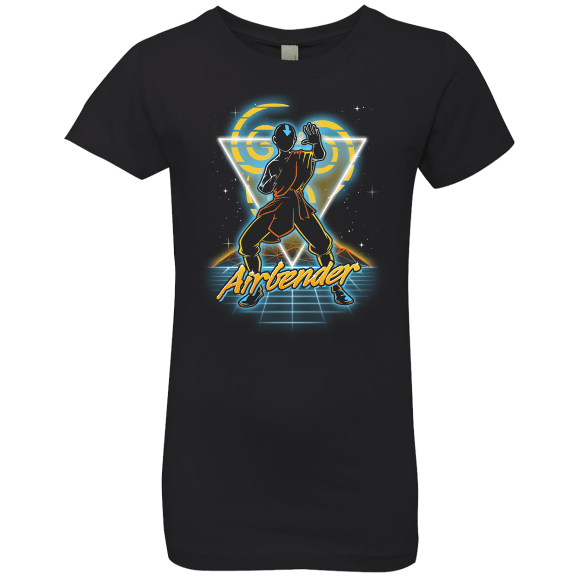 T-Shirts Black / YXS Retro Airbender Girls Premium T-Shirt