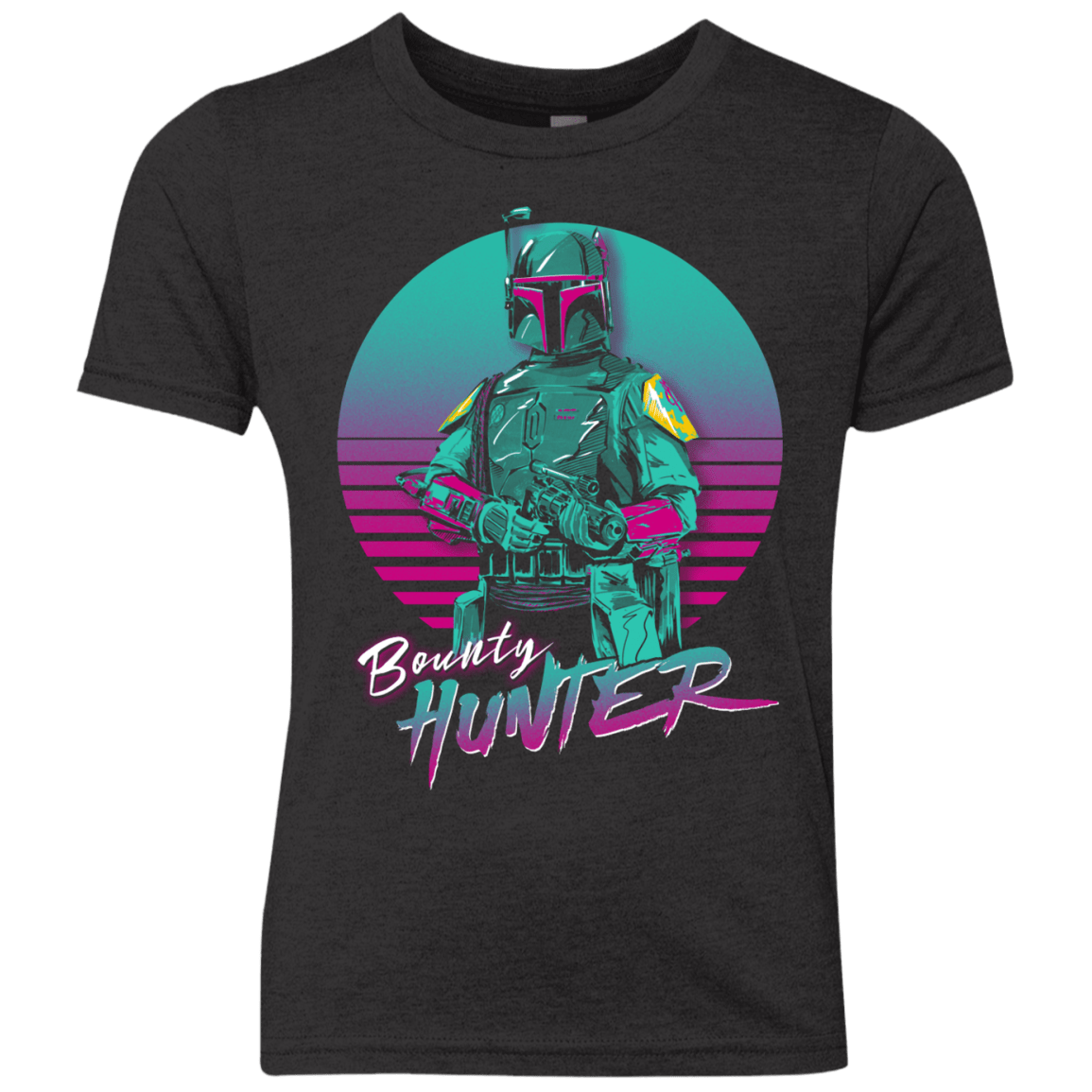 T-Shirts Vintage Black / YXS Retro Bounty Hunter Youth Triblend T-Shirt