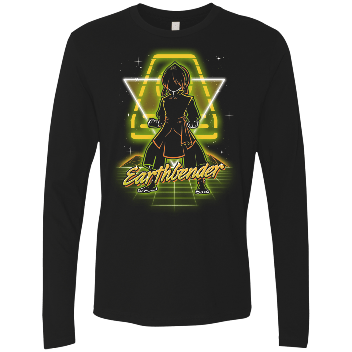 Retro Earthbender Men's Premium Long Sleeve