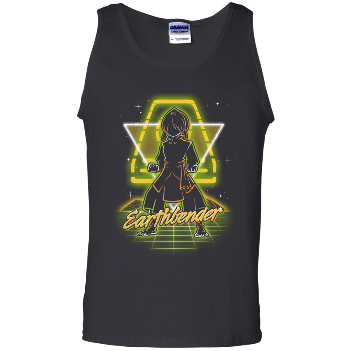 T-Shirts Black / S Retro Earthbender Men's Tank Top