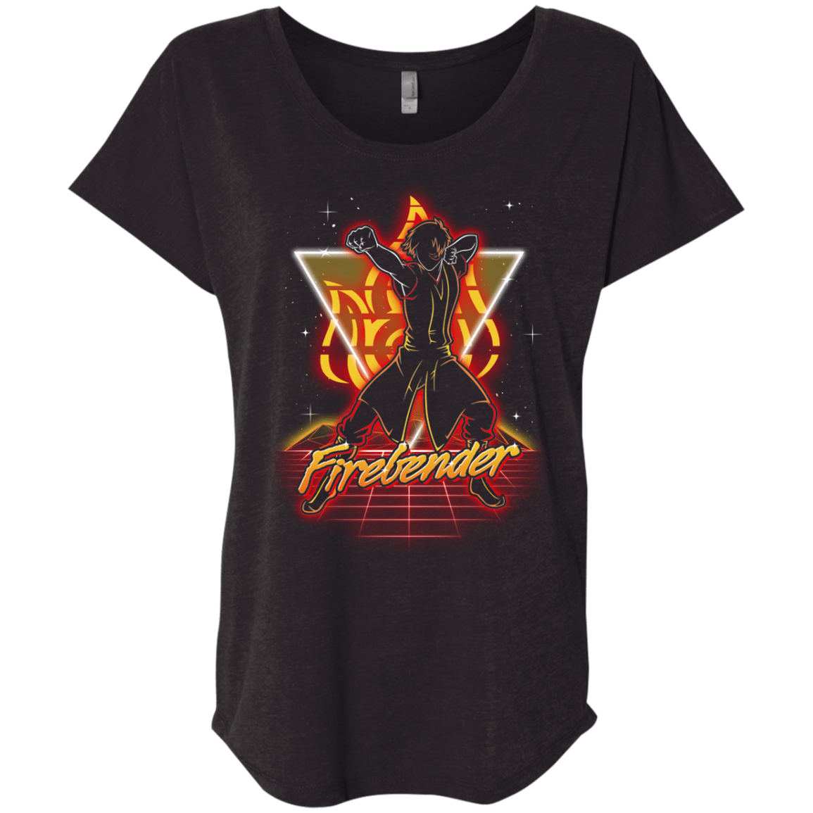 Retro Firebender Triblend Dolman Sleeve