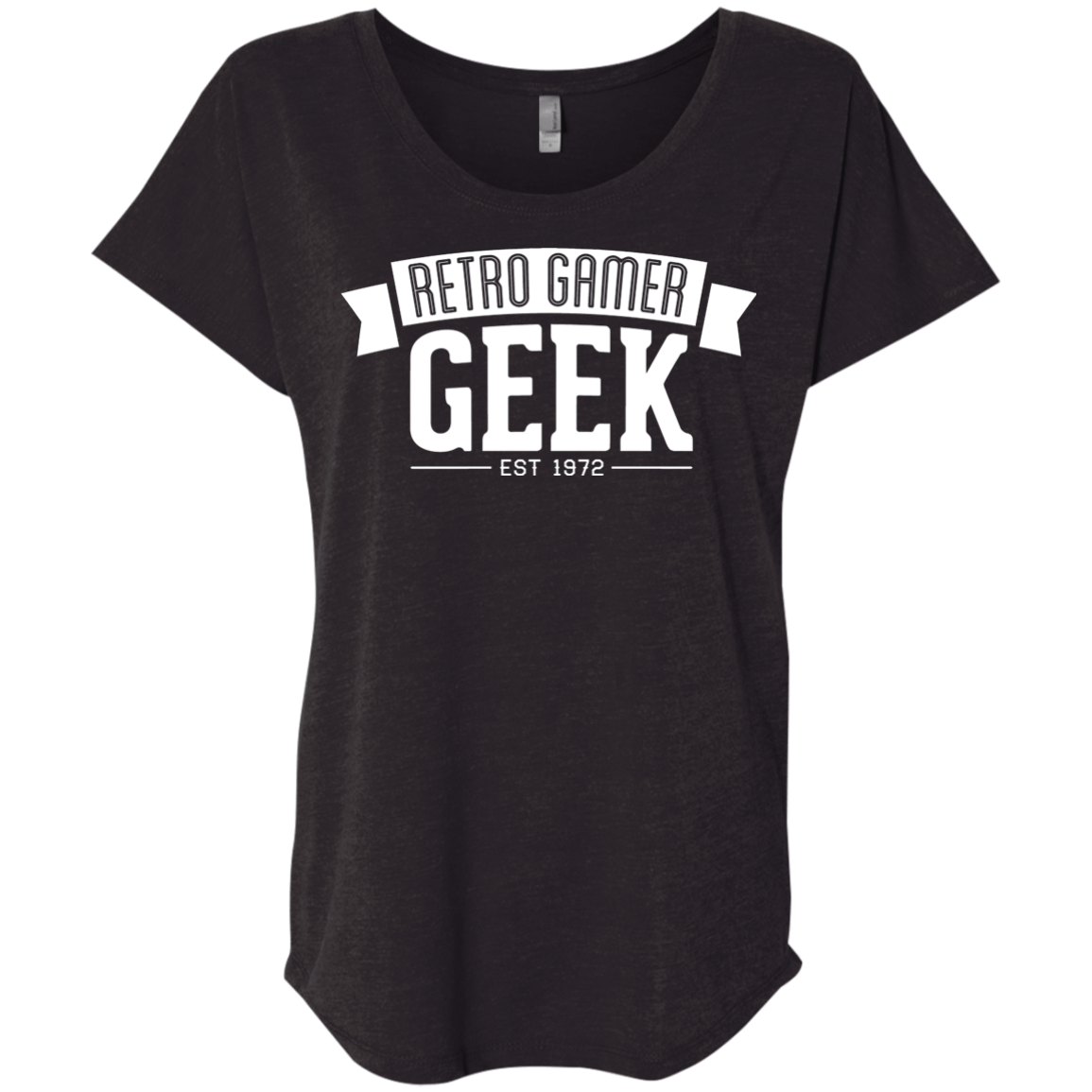 Retro Gamer Geek Triblend Dolman Sleeve