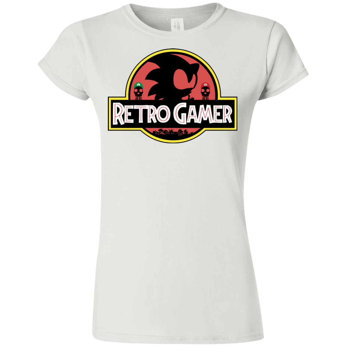 T-Shirts White / S Retro Gamer Junior Slimmer-Fit T-Shirt
