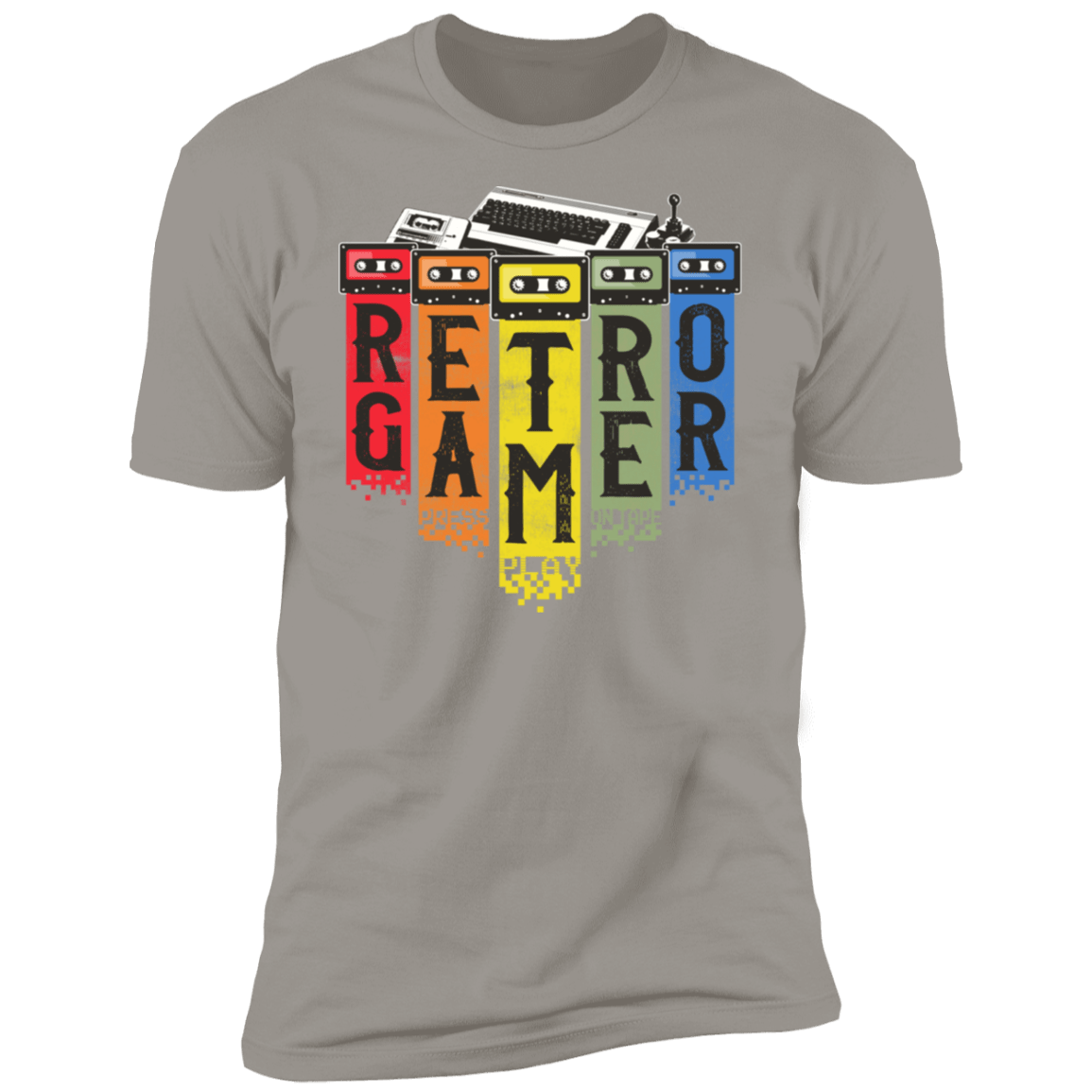 T-Shirts Light Grey / S Retro Gamer Men's Premium T-Shirt