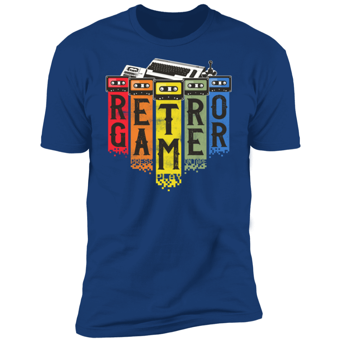 T-Shirts Royal / S Retro Gamer Men's Premium T-Shirt