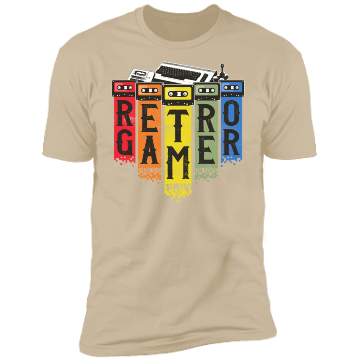 T-Shirts Sand / S Retro Gamer Men's Premium T-Shirt