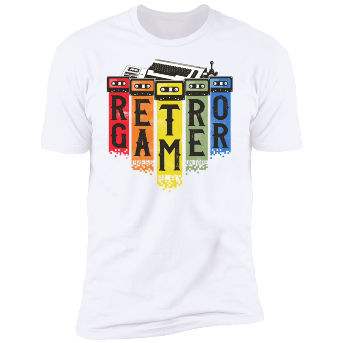 T-Shirts White / S Retro Gamer Men's Premium T-Shirt