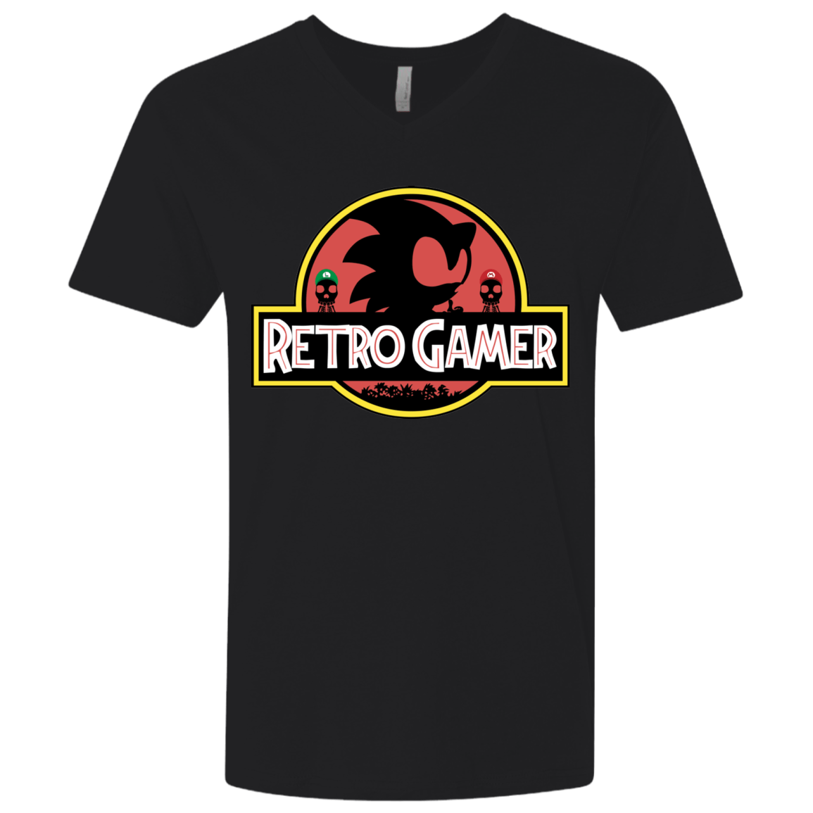 T-Shirts Black / X-Small Retro Gamer Men's Premium V-Neck