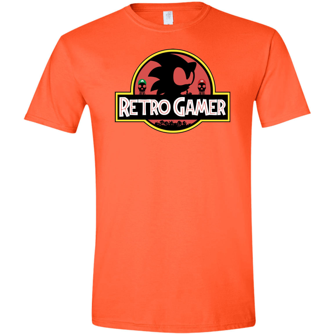T-Shirts Orange / S Retro Gamer Men's Semi-Fitted Softstyle