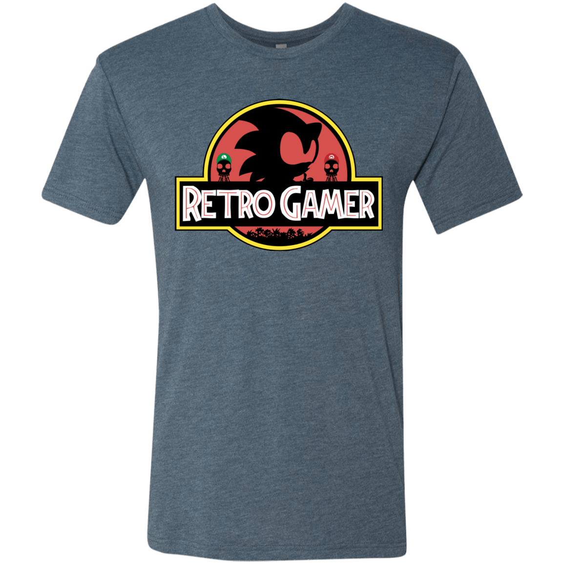 T-Shirts Indigo / S Retro Gamer Men's Triblend T-Shirt