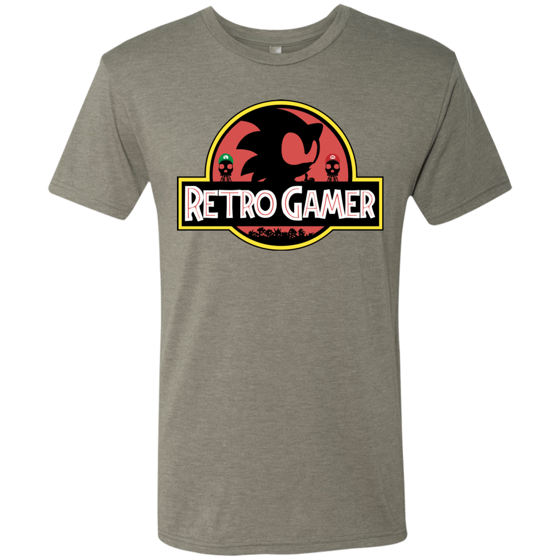 T-Shirts Venetian Grey / S Retro Gamer Men's Triblend T-Shirt
