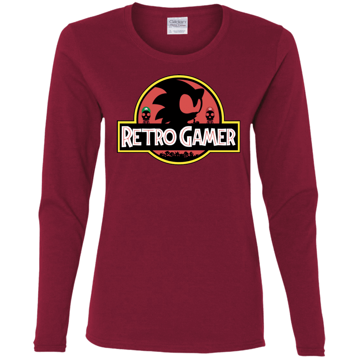 T-Shirts Cardinal / S Retro Gamer Women's Long Sleeve T-Shirt