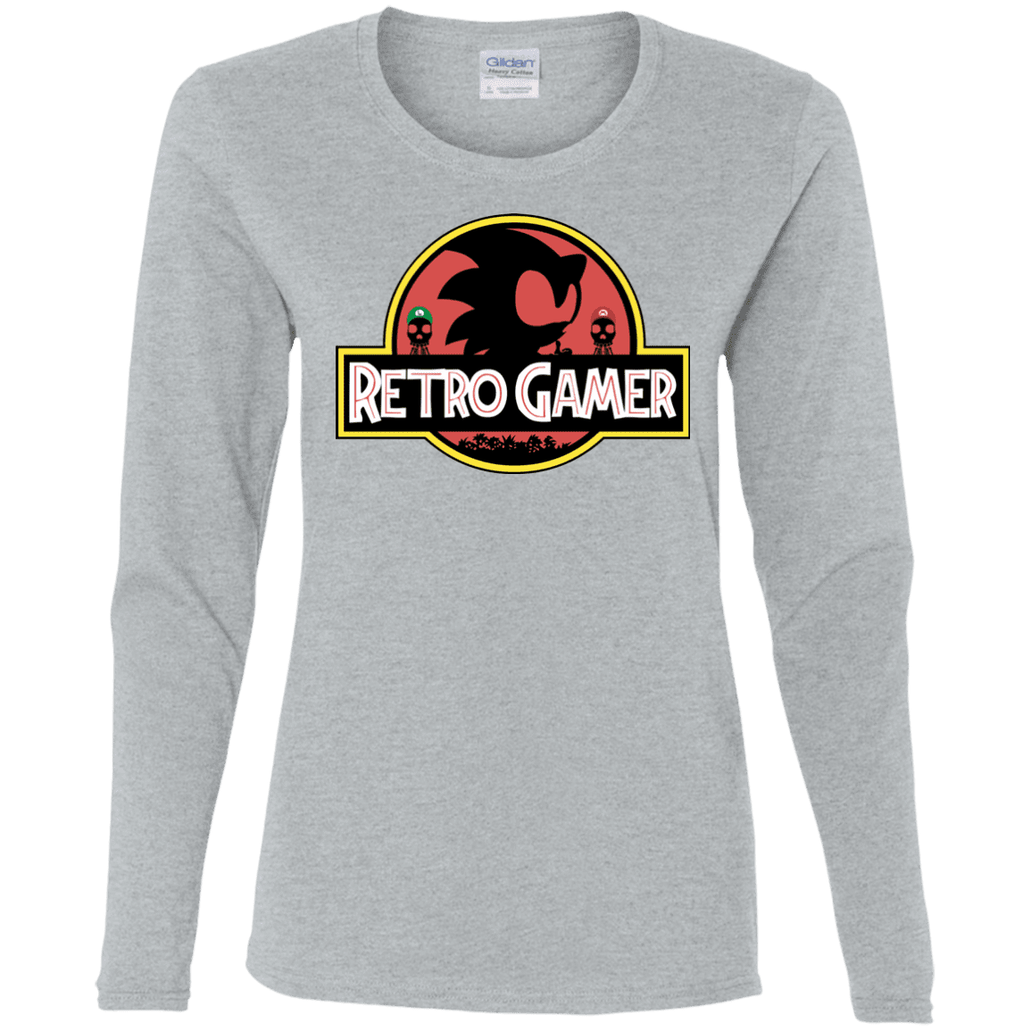 T-Shirts Sport Grey / S Retro Gamer Women's Long Sleeve T-Shirt