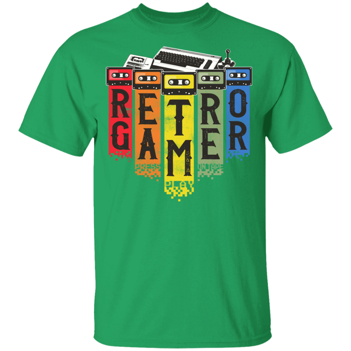 T-Shirts Irish Green / YXS Retro Gamer Youth T-Shirt