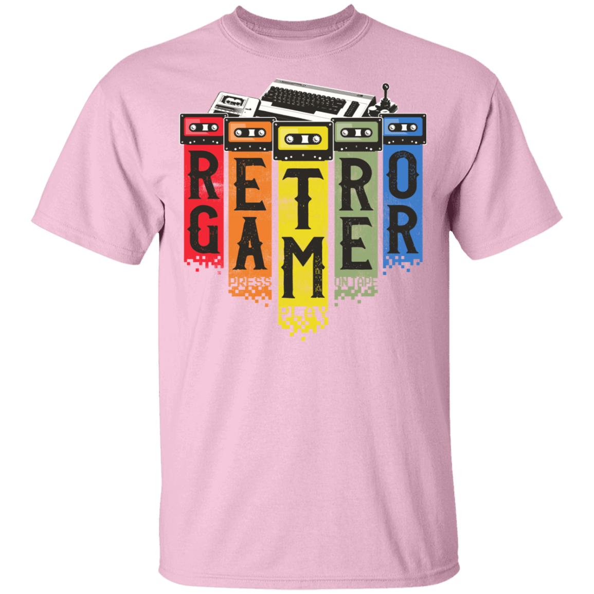 T-Shirts Light Pink / YXS Retro Gamer Youth T-Shirt