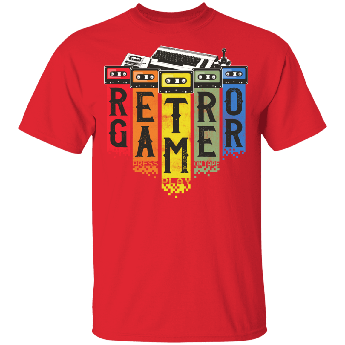 T-Shirts Red / YXS Retro Gamer Youth T-Shirt