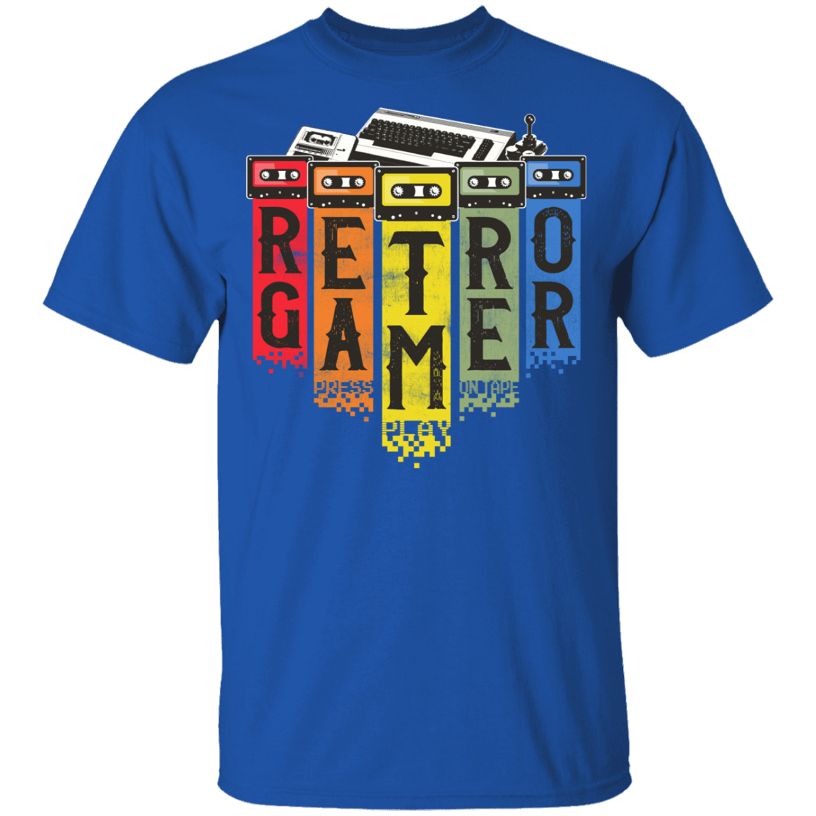 T-Shirts Royal / YXS Retro Gamer Youth T-Shirt